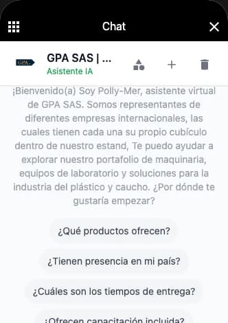 AI assistant chat in a store