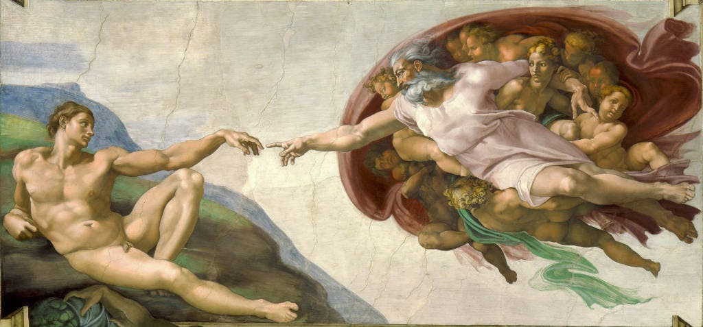 The Creation of Adam, Michelangelo, 1508-1512 thumbnail