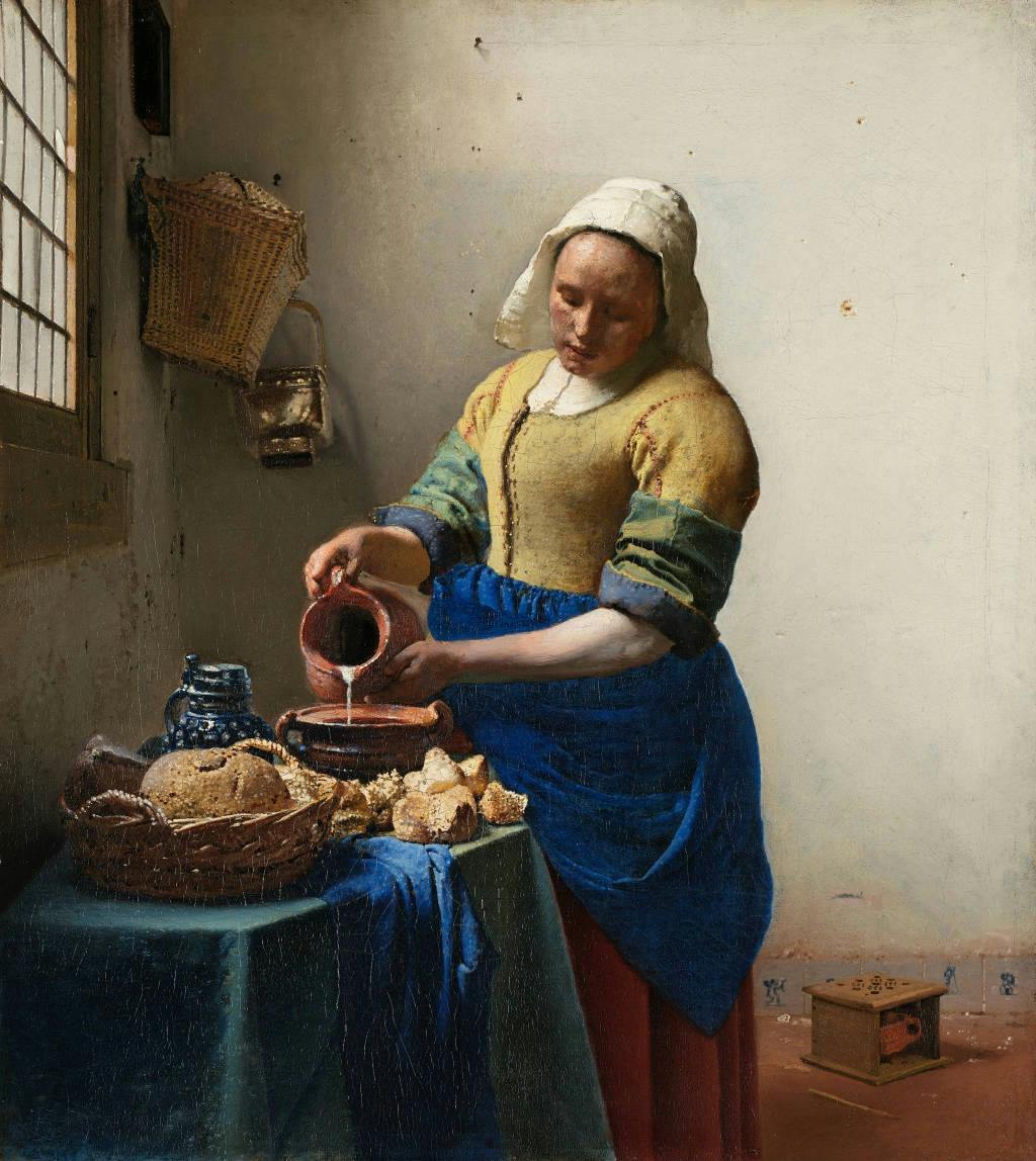 The Milkmaid, Vermeer, 1657-1658 thumbnail