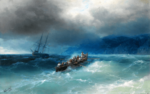 Storm over the Black Sea, Ivan Aivazovsky thumbnail