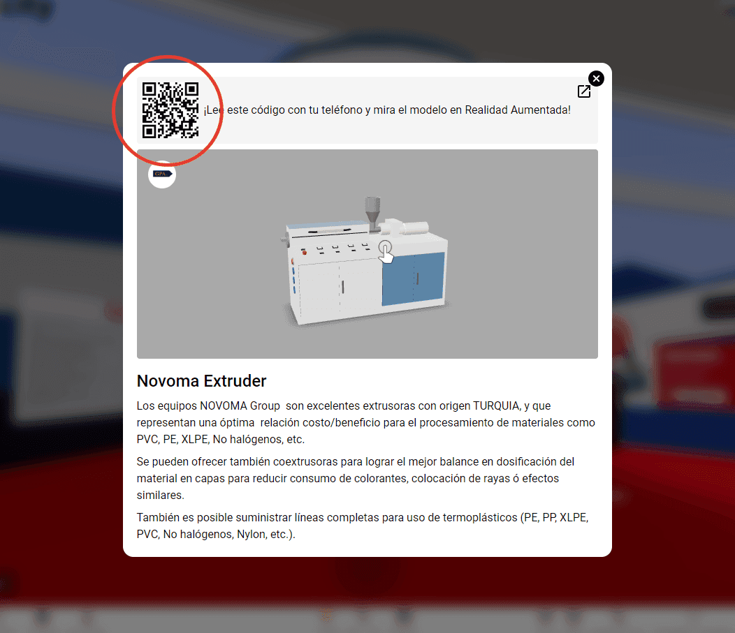 Il suffit de lire le code QR avec votre appareil mobile pour amener le produit dans le monde réel avec la réalité augmentée | vcity.io